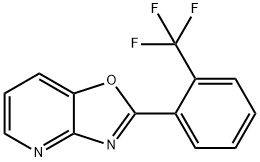 2-(2-(Trifluoromethyl)phenyl)oxazolo[4,5-b]pyridine Struktur