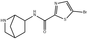 N-(2-Azabicyclo[2.2.1]heptan-6-yl)-5-bromothiazole-2-carboxamide Struktur