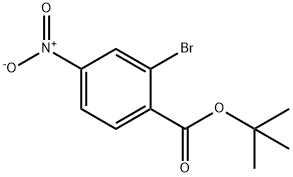 2-Bromo-4-nitro-benzoic acid tert-butyl ester Struktur