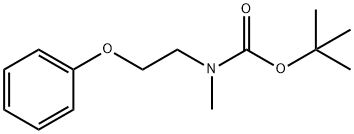 tert-Butyl methyl(2-phenoxyethyl)carbamate Struktur