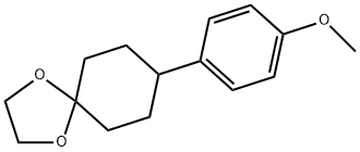 8-(4-methoxyphenyl)-1,4-dioxaspiro[4.5]decane Struktur