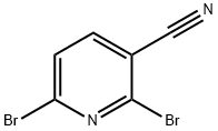 2,6-dibromo-3-Pyridinecarbonitrile Struktur