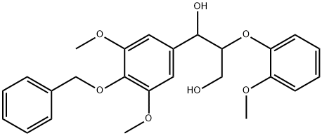 1-(4-(Benzyloxy)-3,5-dimethoxyphenyl)-2-(2-methoxyphenoxy)propane-1,3-diol Struktur