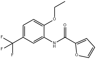 N-[2-ethoxy-5-(trifluoromethyl)phenyl]furan-2-carboxamide Struktur