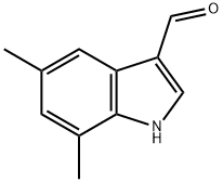 5,7-dimethyl-1H-indole-3-carbaldehyde Struktur