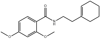 N-[2-(1-cyclohexen-1-yl)ethyl]-2,4-dimethoxybenzamide Structure