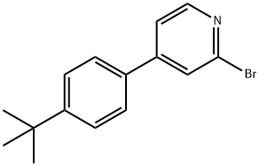 2-bromo-4-(4-tert-butylphenyl)pyridine Struktur