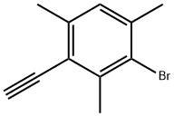 2-Bromo-4-ethynyl-1,3,5-trimethylbenzene Struktur