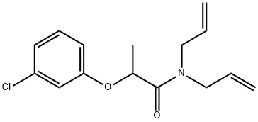 N,N-diallyl-2-(3-chlorophenoxy)propanamide Struktur