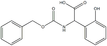 Benzeneacetic acid, 2-hydroxy-a-[[(phenylmethoxy)carbonyl]amino]-
 Struktur