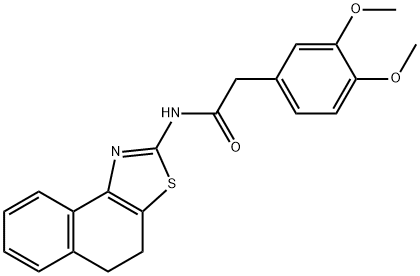 N-(4,5-dihydronaphtho[1,2-d]thiazol-2-yl)-2-(3,4-dimethoxyphenyl)acetamide Struktur