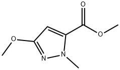 methyl 3-methoxy-1-methyl-1H-pyrazole-5-carboxylate Struktur