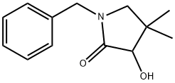 1-benzyl-3-hydroxy-4,4-dimethylpyrrolidin-2-one Struktur