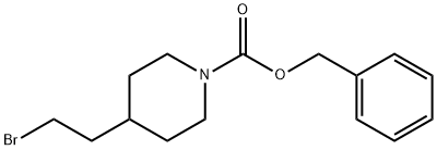 benzyl 4-(2-bromoethyl)piperidine-1-carboxylate Struktur