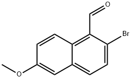 2-Bromo-6-methoxy-1-naphthaldehyde Struktur