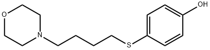 4-(4-Morpholinobutylthio)phenol Struktur