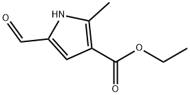 ethyl 5-formyl-2-methyl-1H-pyrrole-3-carboxylate Struktur