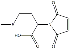 2,5-Dihydro-alpha-[2-(methylthio)ethyl]-2,5-dioxo-1H-pyrrole-1-acetic acid Struktur