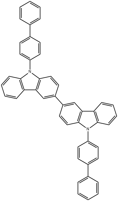 9,9'-Bis([1,1'-biphenyl]-4-yl)-3,3'-bi-9H-carbazole Structure