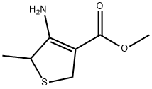 Methyl 4-amino-5-methyl-2,5-dihydrothiophene-3-carboxylate Struktur