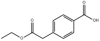 4-(2-ethoxy-2-oxoethyl)benzoic acid Struktur