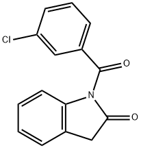 1-(3-Chlorobenzoyl)indolin-2-one Struktur