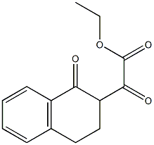 Ethyl 2-oxo-2-(1-oxo-1,2,3,4-tetrahydronaphthalen-2-yl)acetate Structure