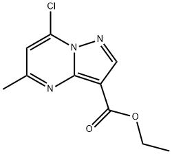 Ethyl 7-chloro-5-methylpyrazolo[1,5-a]pyrimidine-3-carboxylate Struktur