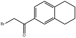 2-bromo-1-(5,6,7,8-tetrahydronaphthalen-2-yl)ethanone Struktur