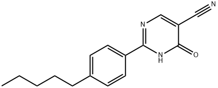 6-Oxo-2-(4-pentylphenyl)-1,6-dihydropyrimidine-5-carbonitrile Struktur