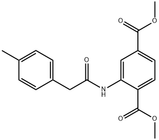 dimethyl 2-(2-(p-tolyl)acetamido)terephthalate Struktur