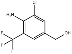 (4-AMINO-3-CHLORO-5-(TRIFLUOROMETHYL)PHENYL)METHANOL(WXG00387) Struktur