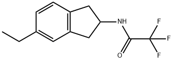 Acetamide, N-(5-ethyl-2,3-dihydro-1H-inden-2-yl)-2,2,2-trifluoro-
 Struktur