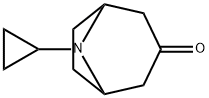 8-Cyclopropyl-8-Azabicyclo(3.2.1)octan-3-one Struktur