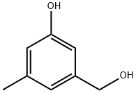 3-(hydroxymethyl)-5-methylphenol Struktur