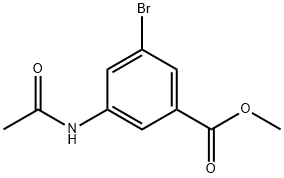 Methyl 3-acetamido-5-bromobenzoate Struktur