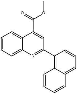 methyl 2-(naphthalen-1-yl)quinoline-4-carboxylate Struktur