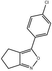 3-(4-Chlorophenyl)-5,6-dihydro-4H-cyclopenta[c]isoxazole Struktur