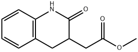 methyl 2-(2-oxo-1,2,3,4-tetrahydroquinolin-3-yl)acetate Struktur