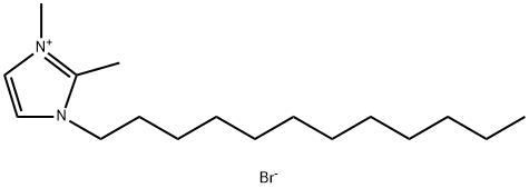 1H-Imidazolium, 1-dodecyl-2,3-dimethyl-, bromide
 Struktur