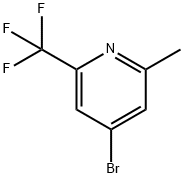 4-Bromo-2-methyl-6-(trifluoromethyl)pyridine Struktur