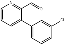 3-(3-Chlorophenyl)picolinaldehyde Struktur