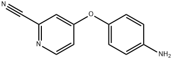 4-(4-Amino-3-fluoro-phenoxy)-pyridine-2-carbonitrile Struktur