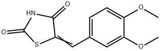 5-[(3,4-dimethoxyphenyl)methylidene]-1,3-thiazolidine-2,4-dione Struktur