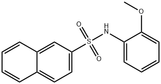 2-Naphthalenesulfonamide, N-(2-methoxyphenyl)- Struktur