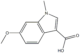 6-METHOXY-1-METHYL-1H-INDOLE-3-CARBOXYLIC ACID Struktur