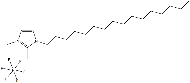 1H-Imidazolium, 1-hexadecyl-2,3-dimethyl-, hexafluorophosphate(1-)
 Struktur