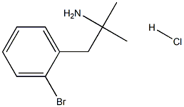 1-(2-bromophenyl)-2-methylpropan-2-amine,hydrochloride Struktur