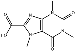 1,3,7-Trimethyl-2,6-dioxo-2,3,6,7-tetrahydro-1H-purine-8-carboxylic acid Struktur