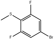 1-Bromo-3,5-difluoro-4-(methylsulfanyl)benzene Struktur